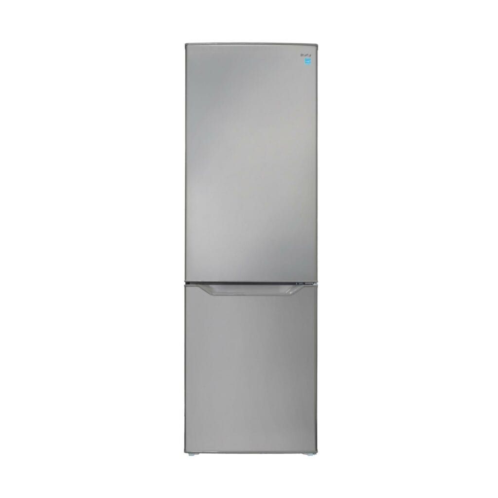 DBMF100B1SLDB Danby 10.3 cu. ft. Bottom Mount Apartment Size Fridge in Stainless Steel Look