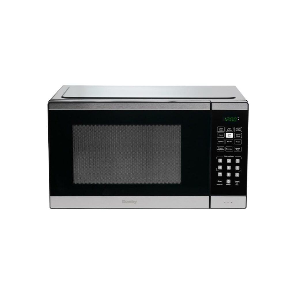 DBMW0925BBS Danby 0.9 cu. ft. Countertop Microwave in Black and Stainless Steel