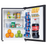 Danby 2.3 CF Refrigerator, All refrigerator, Auto-Defrost, Glass Shelves, Energy Star, Black (DAR023C1BDB)
