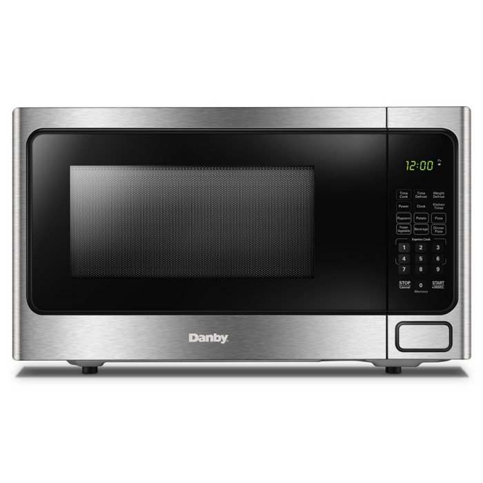 Danby 1.1 CF, Touch Pad Microwave, 1000 Watts, Stainless Steel (DDMW1125BBS)