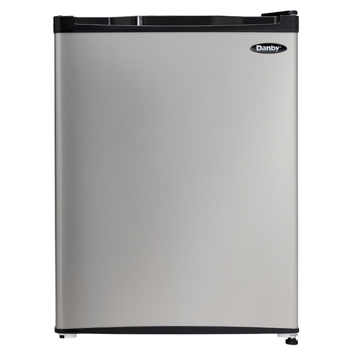Danby 2.3 CF Refrigerator, All refrigerator, Auto-Defrost, Glass Shelves, Energy Star, Spotless Steel (DAR023C1BSLDB)