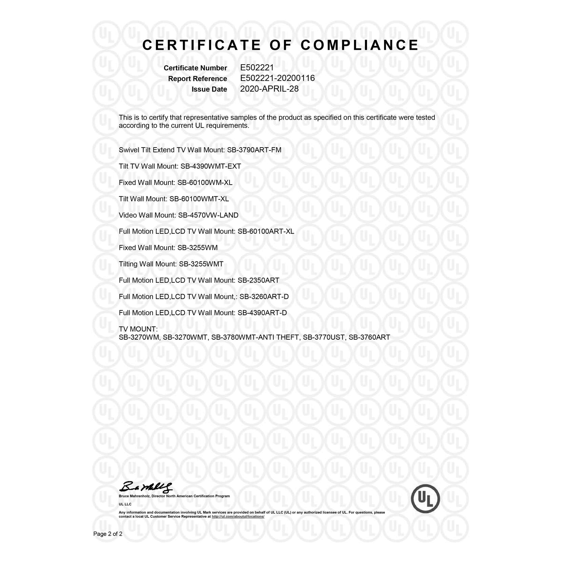 Starburst SB-4570VW-LAND VIDEO | Wall Mount | PDI Hospitality