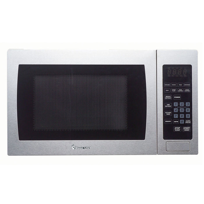 MAGIC CHEF 0.9 Cu. Ft.  900W Countertop Microwave Stainless - MCM990ST | PDI Hospitality