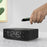 Nonstop Station A WarmWalnut Hotel Alarm Clock With Qi Wireless Charging, Dual USB Outlets And Bluetooth Speaker NSA-WF