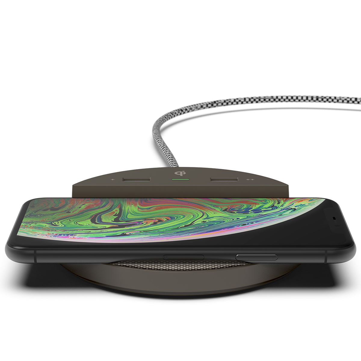 Station C Clock, Alarm, 2x USB, Wireless Charging | Nonstop  | PDI Hospitality