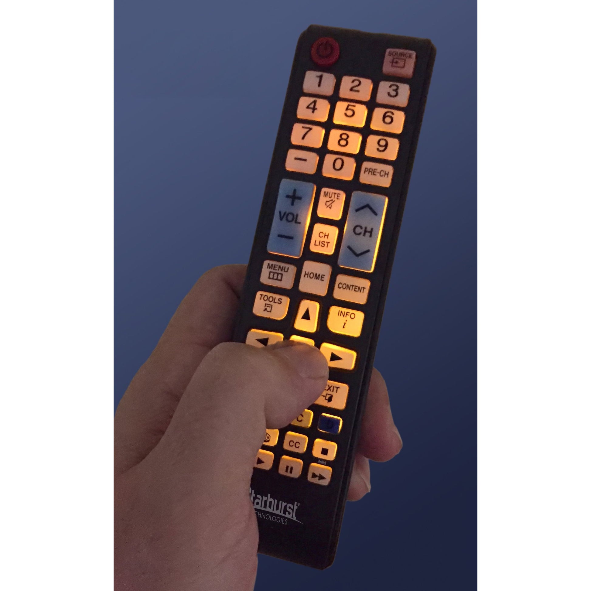 Starburst SB-HG-00817-AML Samsung compatible ANTI MICROBIAL TV Remote | PDI Hospitality