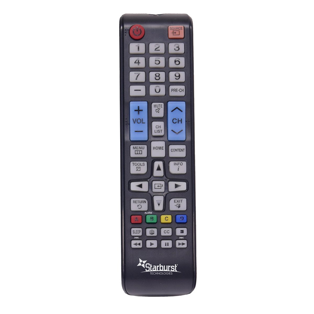 Starburst SB-HG-00817-AML Samsung compatible ANTI MICROBIAL TV Remote | PDI Hospitality