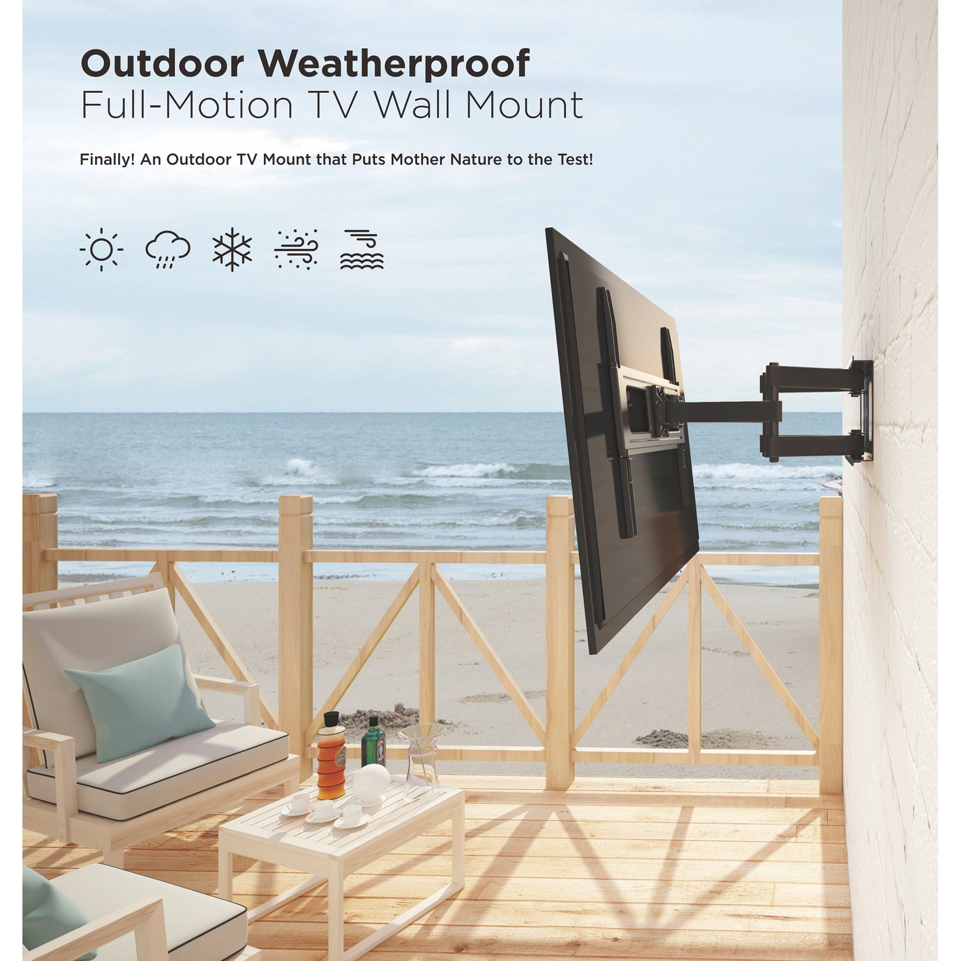 Starburst SB-3260ART-W Weather Proof Articulating | TV Wall Mount | PDI Hospitality