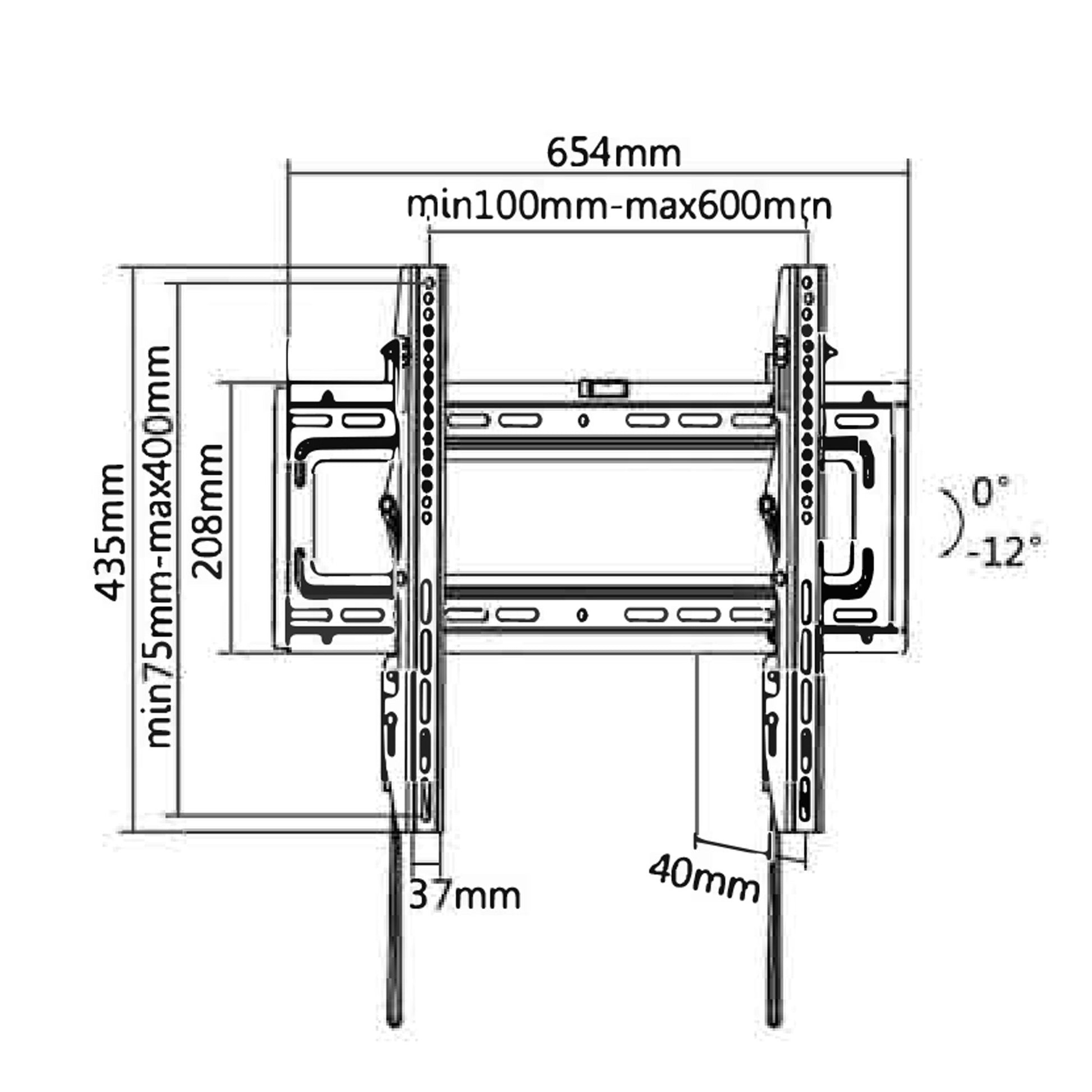 Starburst SB-3270WMT UL Listed Tilt | TV Wall Mount | PDI Hospitality