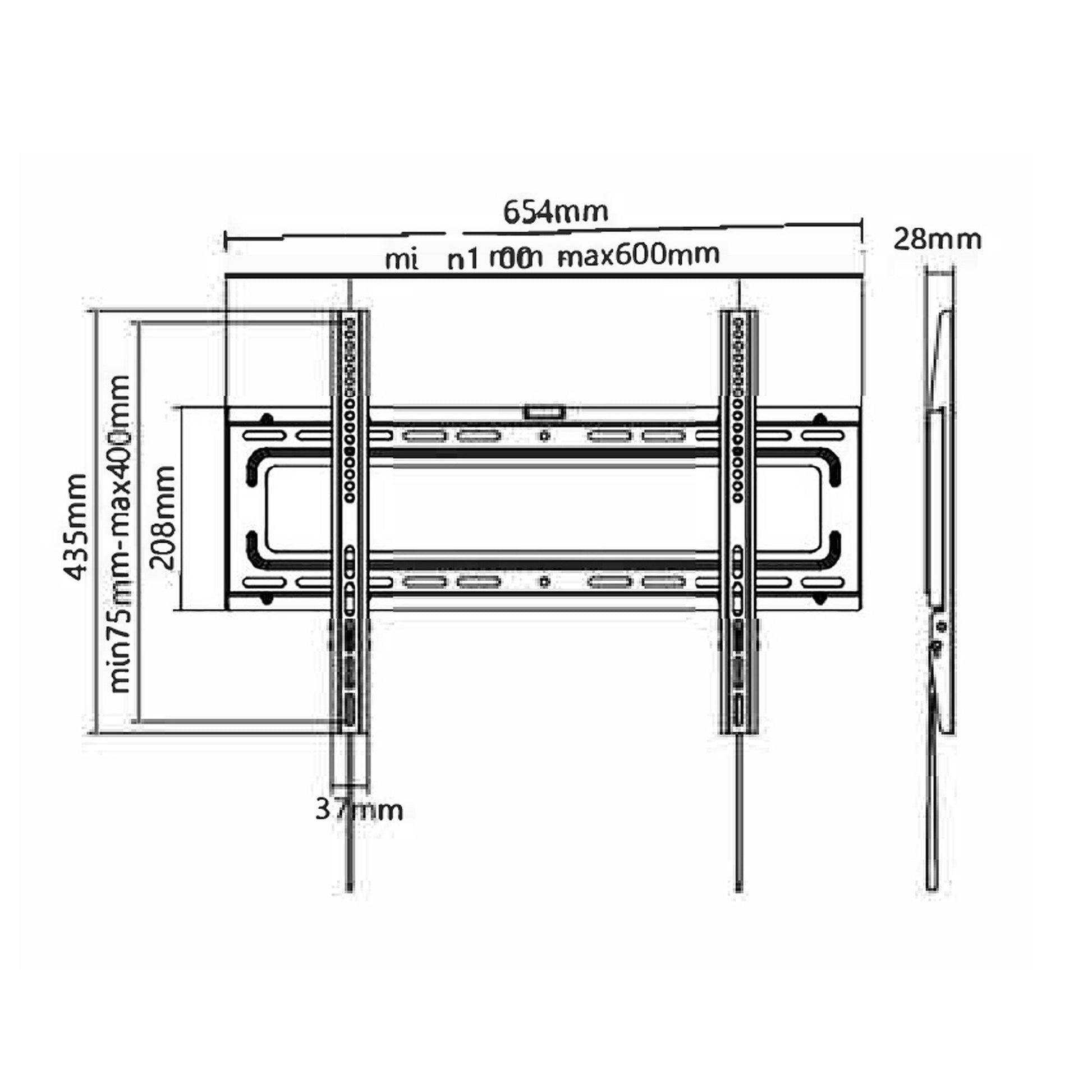 Starburst SB-3270WM UL Listed Fixed | TV Wall Mount | PDI Hospitality