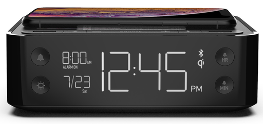 Station A  Clock, Alarm, 2x USB, Wireless Charging, Bluetooth